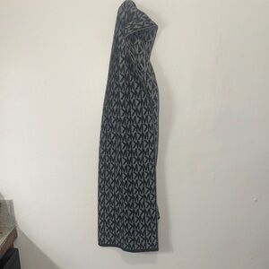 MICHAEL Michael Kors Black and Gray Monogram Scarf
